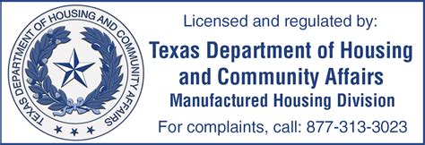 Texas department of housing and community affairs - MHD FORM 1013 / FORM-B.DOC Page 1 of 1 Rev. 04/06/18 . Texas Department of Housing and Community Affairs . M. ANUFACTURED . H. OUSING . D. IVISION. P. O. BOX 12489 Austin, Texas 78711-2489
